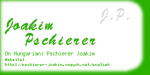 joakim pschierer business card